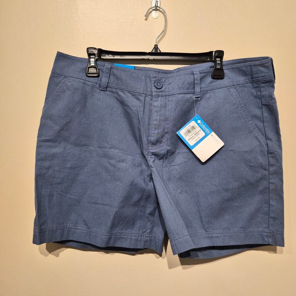 Columbia Compass Ridge Short Blue Shorts Size 16 6 Inch Inseam